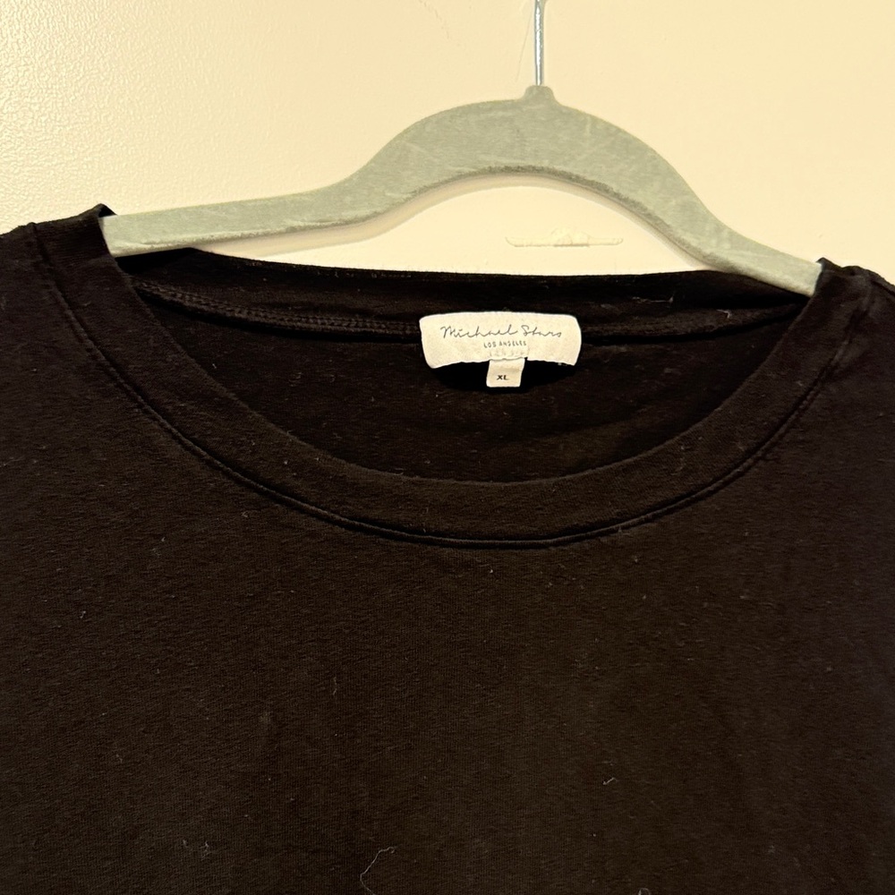 Michael Stars Black Short Sleeve Tee - Picture 4 of 7